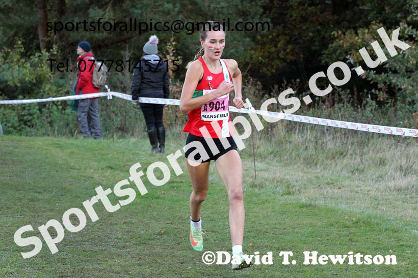 Senior womens 2021 National Cross Country Relays, Berry Hill Park, Mansfield. Photo: David T. Hewitson/Sports for All Pics